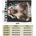 thumbnail image 4 of Kevin Rock Rapper Gates Blanket Soft Cozy Lightweight Warm Throw Blanket Bedroom Sofa Decorations All Seasons Blankets 50"X40", 4 of 6