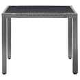 thumbnail image 2 of vidaXL 5 Piece Outdoor Dining Set Poly Rattan Grey, 2 of 5