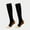 Black Model B, variant on LYMAYTER Men's Women's Zipper Compression Socks Support Athletic Thigh High Socks