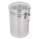 thumbnail image 5 of Recibido de Acero inoxidable, Frasco de Almacenamiento Hermético con tapa Transparente Para Galletas de Harina de Fruta Seca Leche en Polvo Té Café Sellado Contenedor de, 5 of 7