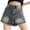 *Blue, variant on ClodeEU Women's Vintage Washed Denim Shorts,High Waist Frayed Hem Distressed Jean Shorts Blue,Women's Plus L