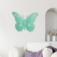 thumbnail image 6 of kowaku 2xButterfly Wall Decor Hanging Butterflies for Bedroom Outdoor Indoor Patio Green, 6 of 9