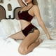 thumbnail image 3 of Gibobby Lencería mujer erótica Lencería Sexy para Mujer Baby Doll Mujer Sexy Color Negro Mono Sensual y Elegante Fina Lenceria para Dama(Rojo, CH), 3 of 5
