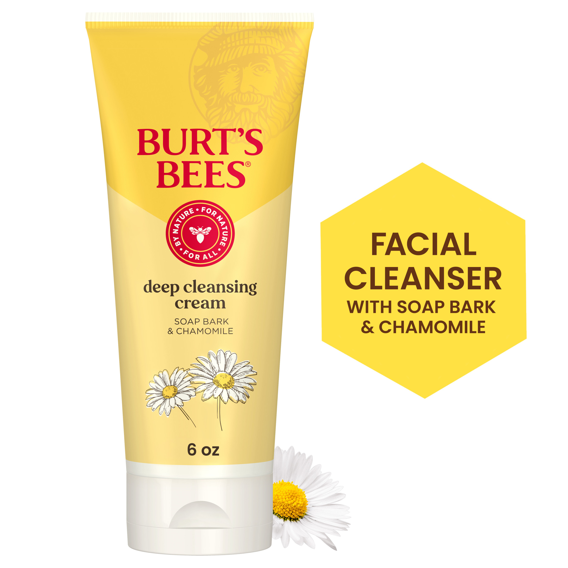 Burt's Bees Deep Cleansing Cream with Soap Bark and Chamomile, 6 oz