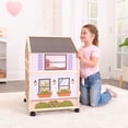 thumbnail image 3 of KidKraft So Darling Wooden Dollhouse on Wheels with 29 Accessories, 3 of 9