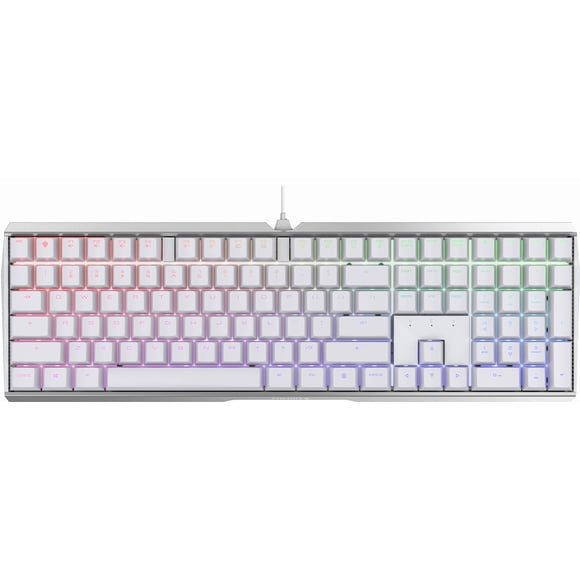 Cherry MX 3.0 S Wired Mechanical Gaming Keyboard. Aluminum Housing Built for Gamers w/MX Red Switches. RGB Backlit Color Display Over 16m Colors. fro