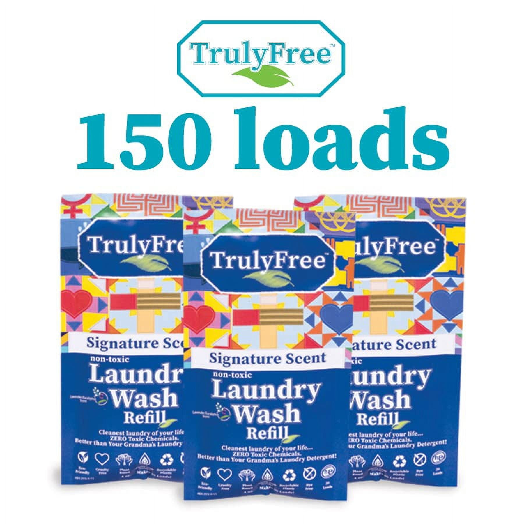 Truly Free Laundry Wash Signature Scent, Powerful Detergent With