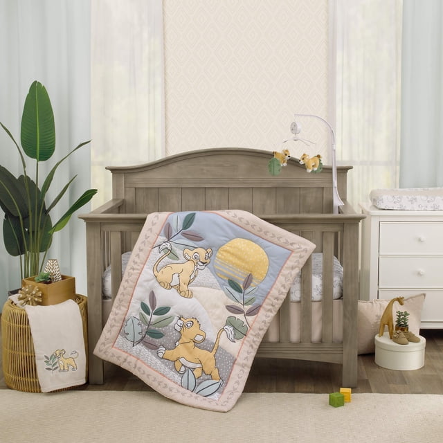 Juego de ropa de cama para cuna Disney Lion King Leader of the Pack, 3 piezas