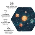 thumbnail image 3 of Easygdp Solar System And Planets or Leather Coasters Set of 4 Coaster, Non-Slip, Heat Resistant for Home, Office, Kitchen (Round,Square,Octagon,Hexagon)-Hexagon, 3 of 6