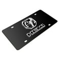 thumbnail image 3 of 2019 RAM HEMI 3D Dual Logo on 12"X6" Black Stainless Steel License Plate, 3 of 5