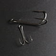 thumbnail image 6 of 50pc Stainless Steel Double Strong Fishing Hook Saltwater Frog Toad Hooks 8#-4/0, 6 of 10