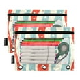 thumbnail image 5 of FORMRS 2 Pack Pencil Pouch for 3 Ring Binder with Clear Window Zipper Case, Light Blue Pattern, 5 of 6