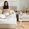 thumbnail image 7 of Lorelo Bed Side Table, Height Liftable Overbed Bedside Table with Wheels, Adjustable Tilt Hospital Bed Table, Foldable Over Bed Table for Home, 7 of 7