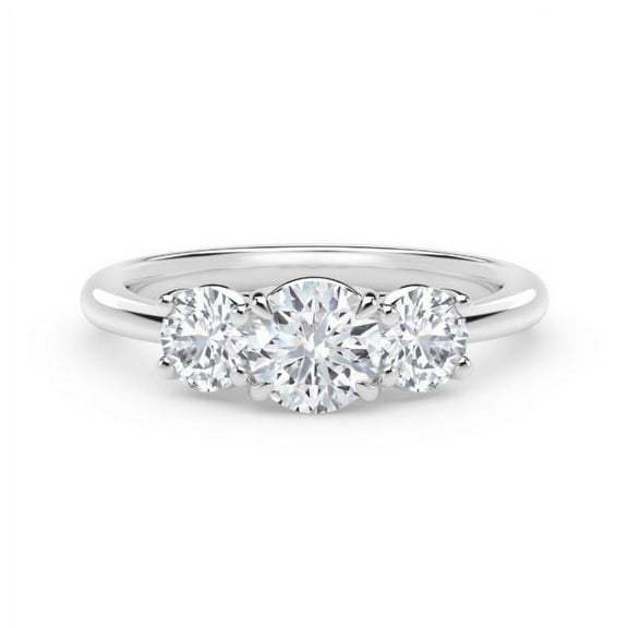 1.50 Ct Solitaire Round Diamond Wedding Rings For Women Solid 14K White Gold