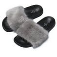 thumbnail image 5 of Jessica Simpson Womens Plush Slide On Open Toe Slipper with Memory Foam, 5 of 9
