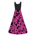 thumbnail image 5 of YFELWZ Robe Élégante Imprimée Grande Taille Printemps Été pour Femmes Violet G, 5 of 5