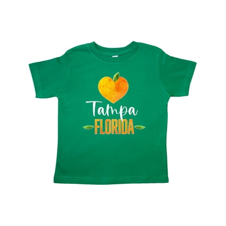 

Inktastic Tampa Florida Orange in Heart Gift Toddler Boy or Toddler Girl T-Shirt