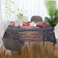 thumbnail image 6 of BZSMCE Square Tablecloth Flamingos Fall in Love Pattern Pattern Tableclothes, 6 of 9