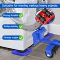 thumbnail image 6 of Heavy Duty Furniture Lift Mover Tool Set, 1322 Lbs Load Capacity Furniture Lifter with Wheels Pallet, Adjustable Appliance Rollers Dolly for Table Refrigerator Floors Cabinet (Blue), 6 of 7