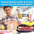 thumbnail image 4 of Easy Apply, Reusable Book Covers 3 Pk. Best Jumbo 9x11 Textbook Jackets for Back to School. Stretchable to Fit Most Large Hardcover Books. Perfect Fun, Washable Designs for Girls, Boys, Kids and Teens, 4 of 4