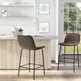 thumbnail image 2 of HOMCOM Modern Bar Stools Set of 2 Counter Height Bar Chairs Kitchen, 2 of 10