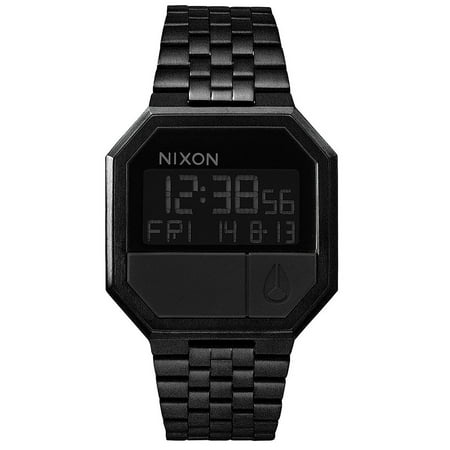 Nixon Black Stainless Steel Digital Mens Watch A158001