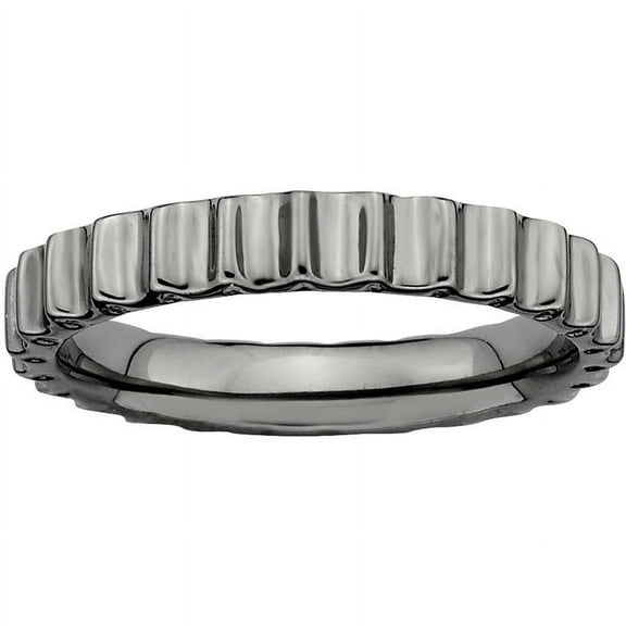 Sterling Silver Black-Plated Ring