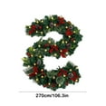 thumbnail image 2 of PALIFEUR 8.8ft Christmas Garlands - Red Berries Pine Garland for Christmas Decorations, Faux Greenery Pine Christmas Garlands for Mantle Fireplace Holiday Party Decor, 2 of 6