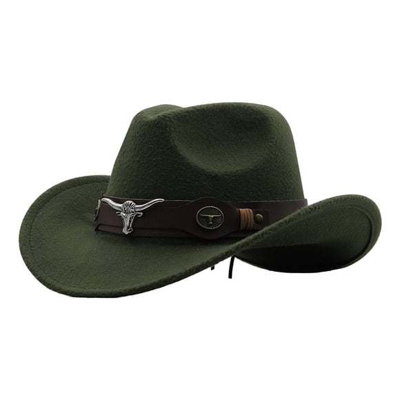 Cowboy Hat for Men, Men Hat Women's Woven Classic Cattleman Hat Winter Outdoor Cowboy Baseball Caps, Fall Winter Fashion Accessories