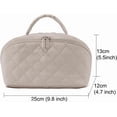 thumbnail image 5 of SPEKSEE Travel Makeup Bag for Women, 2Pcs Puffer Waterproof Cosmetic Organizer, Wide-Open Lay-Flat Cosmetic Bags, Large Capacity Water-Resistant Toiletry Organizer with Compartments, 5 of 7