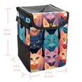 thumbnail image 5 of Cat Foldable Car Garbage Can with Lid and Leak-Proof, Hanging Storage Bag - Trash Can for Car, Car Trash Can, Mini Trash Can, 5 of 6