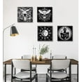 thumbnail image 4 of Jesus Art Wall Decor,Gothic Decor Wall Art,Black Tarot Astrology Witch Canvas Home Decor Occult Dark Academia Emo Decor for Bedroom Dark Aesthetic Posters Bathroom Decoration,4 Pieces, 4 of 6
