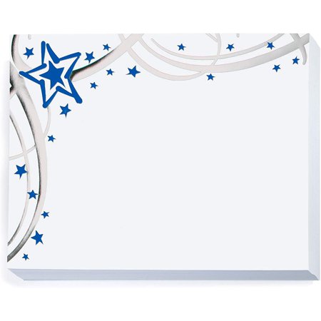 PaperDirect Starlight Specialty Certificates, Blue and Silver Foil Border 8 1/2 inch x 11 inch, 38lb White Cover Stock, 50 Count, for School, Work, Diplomas & Award Certificates