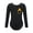 Black Round Neck, variant on Girls Long Sleeve Team Basic Leotard Gymnastic Ballet Dance Fleece Lined Warm-up Bodysuit Nude Round Neck 12-13