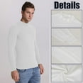 thumbnail image 5 of ANYFIT WEAR Men's Fleece Lined Mock Turtleneck Long Sleeve T Shirt Undershirt Top Thermal Pullover Sweater For Cold Weather, 5 of 7