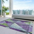 thumbnail image 6 of Addison Rugs Chantille Indoor/Outdoor Transitional Geometric Purple Washable Rectangle Rug, 5' x 7'6", 6 of 6