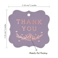 thumbnail image 7 of Inkdotpot Pack Of 50 Thank You Bridal Shower Paper Tags DIY Craft Bracket Shape Real Rose Gold Foil Hang Tags, 7 of 7