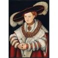 thumbnail image 3 of Lucas Cranach the Elder 11x14 Black Modern Framed Museum Art Print Titled - Portrait of Magdalena of Saxony, Wife of Elector Joachim II of Brandenburg (C. 1529), 3 of 5