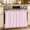 Pink, variant on Pure Pink Oven Skirt Curtain 32"x24", Waterproof Ruffled Stove Cover Skirt with 8 Ribbon Ties, Simple Solid Color Decorative Oven Door Curtains Drapes for Kitchen Cabinet Storage