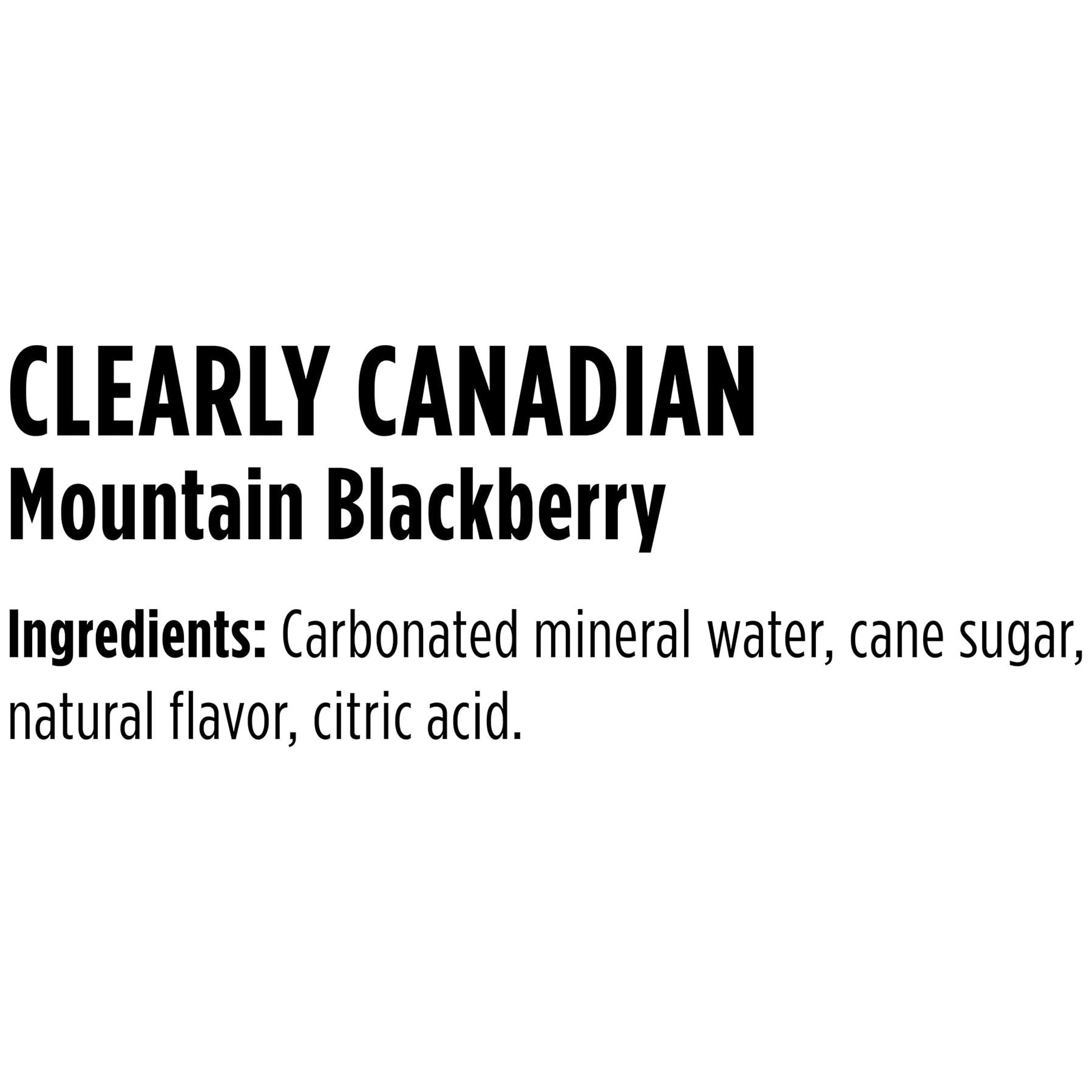 Clearly Canadian Sparkling Water Mountain Blackberry, 11 oz.