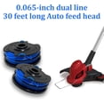 thumbnail image 7 of OWNTIDE 4-Pack 0.065" 88512 Dual Line Trimmer Spool for Toro 51480 51480A 51488 14-inch Electric Weed Wacker, Auto-Feed Replacement Cartridge, 7 of 7