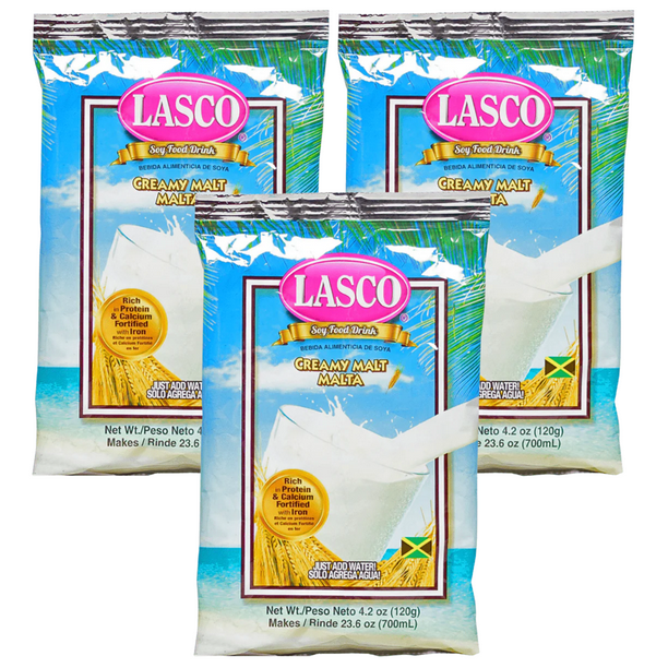 Lasco Creamy Malt Soy Food Drink Mix, Instant Powder Beverage Good