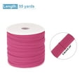 thumbnail image 2 of Uxcell Polyester Cotton Double Fold Bias Tape Continuous Bulk Bias Tape For Sewing Trimming Rose Red 1/4" x 55 Yard, 2 of 6