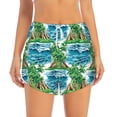 thumbnail image 2 of Fotbe Hawaii Palms Womens High Waist Running Shorts Athletic Workout Quick Dry Shorts for Women with Pockets Gym Yoga Summer Shorts-XX-Large, 2 of 9