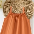 thumbnail image 4 of Favoffer Little Girls Jumpsuit Solid Color Loose Fit Straps Design Casual One Piece Bottoms Cute Romper for Infant Daily Wear 6M-3Y, 4 of 6