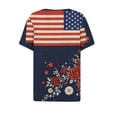 thumbnail image 5 of MEICHEN Summer Usa 250th Anniversary Tops for Women Casual Print Blouses Patriotic Graphic Tees Short Sleeve V Neck T Shirt, 5 of 6