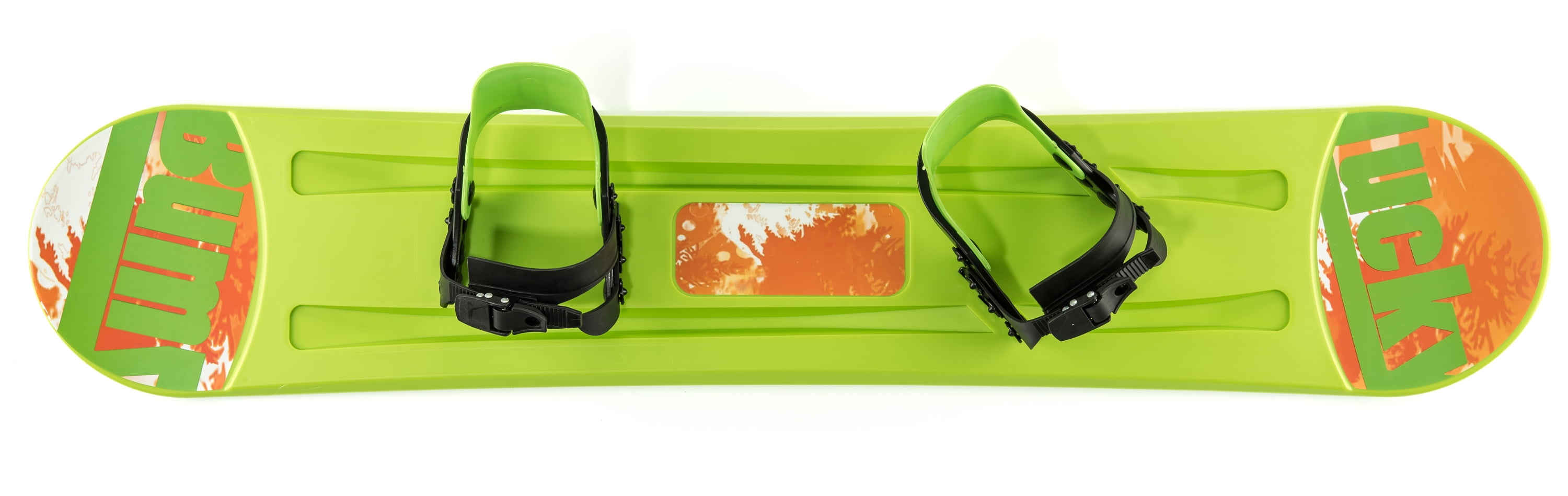 Lucky Bums Kids Boys Girls Youth Training Plastic Snowboard, 120cm, Green by Lucky Bums