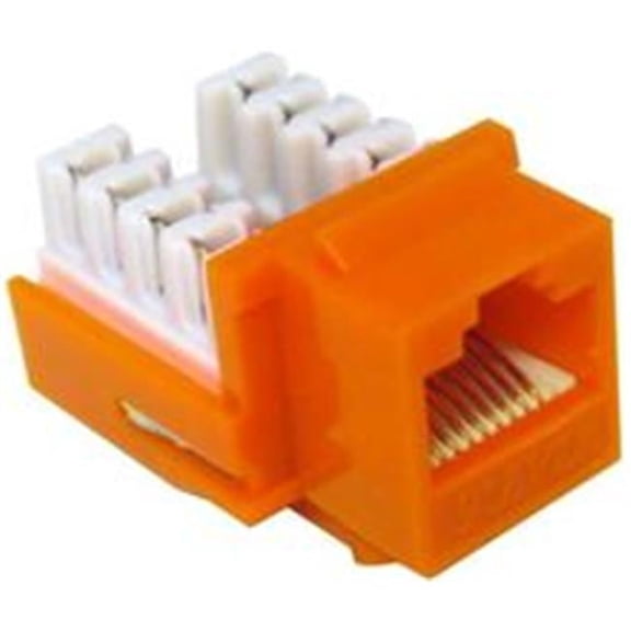 Cat6 (RJ45) Unshielded Keystone Jacks Orange