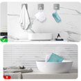 thumbnail image 4 of Gancho adhesivo NQ gancho de pared para baño soporte para toallas acero inoxidable plateado, 4 of 5