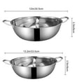 thumbnail image 5 of Shoreew Double Flavor Hot Pot Stainless Steel Split Hot Pot with Anti-Scald Handles Chinese Induction Shabu Hot Pot for Kitchen Stove, 5 of 6